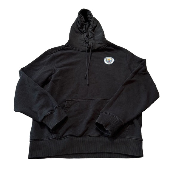 Manchester City Hoodie Adult Large Black Official Merchandise Soccer Sweatshirt - Picture 1 of 8